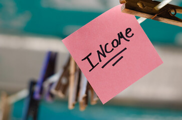 Motivational Word In A Pink Square Paper Outdoor Composition