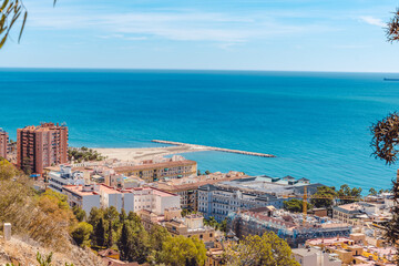 Obraz premium Discovery of the tourist city of Malaga in Spain