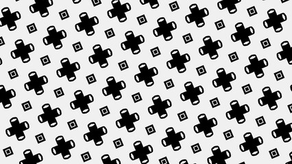 Abstract background with black and white shapes.Backdrop in UHD format 3840 x 2160.Wallpaper 4k. Repeat pattern.