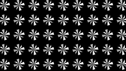 Abstract background with black and white shapes.Backdrop in UHD format 3840 x 2160.Wallpaper 4k. Repeat pattern.