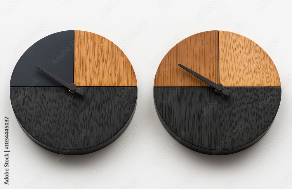 Poster this is a simple wall clock, a png file with an isolated cutout object and shadow on a transparent b