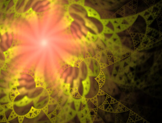 Imaginatory fractal abstract background Image