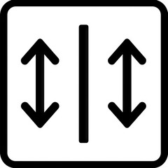 The icon depicts a secure exchange. Arrows surround a shield with a lock, secure online transactions. Editable stroke width.