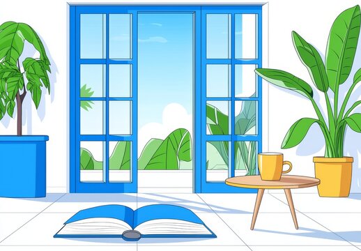 recommend clip art: School education object, continuous line drawing, modern illustration.