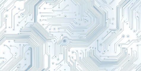 Technology motherboard illustration background with seamless flow.