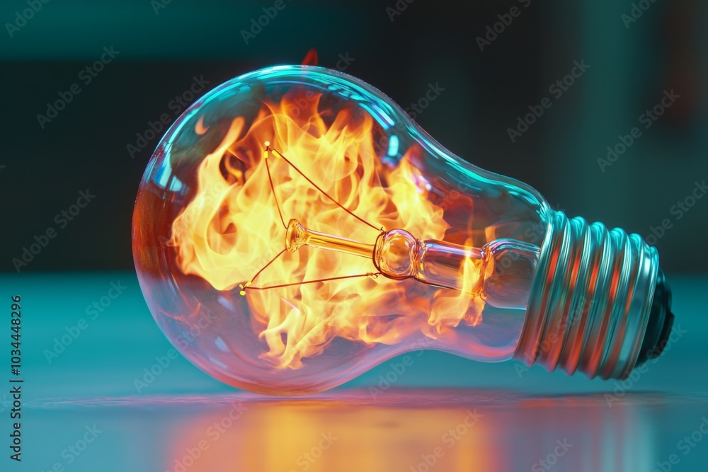 Aufkleber a creative light bulb explodes with color and paint. brainstorming idea