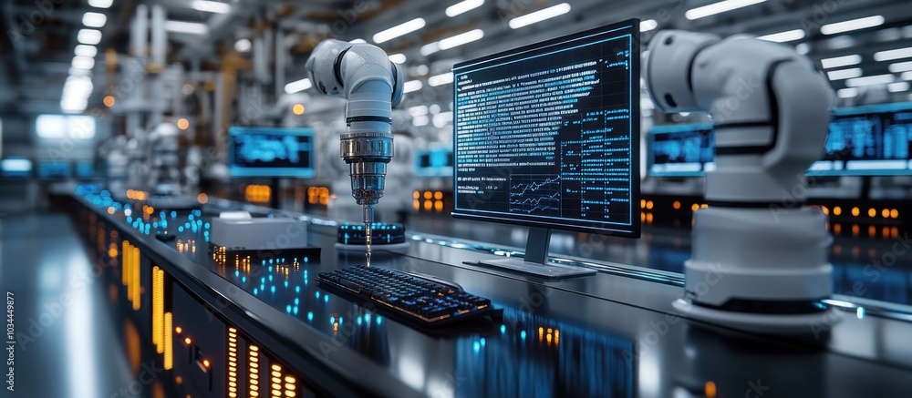 Aufkleber robotics factory automation