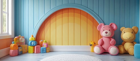 Playful Nursery Room with Toys and Colorful Decor