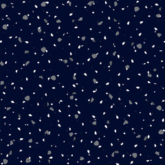 Terrazzo Venetian Pattern. Gray Vector Glass Background. Terrazzo Glass Modern Material. Marble Rock Italian Texture. Mosaic Abstract Italian Design. Stone Terrazzo Irregular Art. Floor Seamless Print