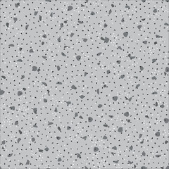 Venetian Abstract Pattern. Mosaic Wall Italian Texture. Gray Marble Glass Background. Terrazzo Stone Mosaic Pattern. Vector Seamless Italian Design. Stone Interior Irregular Art. Floor Terrazzo Print