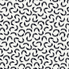 Brushstrokes motif geometric print. Paint brush curve smears seamless pattern. Freehand grunge design background. Trendy handdrawn modern simple geo ornament. Artistic hand drawn abstract wallpaper