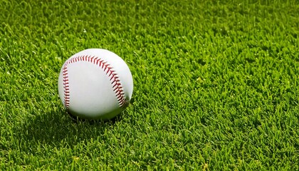 baseball on grass