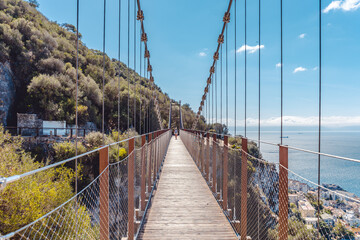 Obraz premium Discovery of the tourist city of Gibraltar in Spain