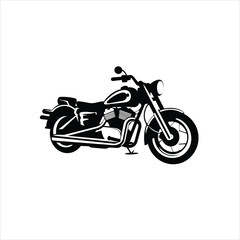 Obraz premium motorcycle on a white background