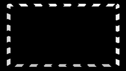 Border frame with patterns.Abstract backdrop 4k.Frame for video.