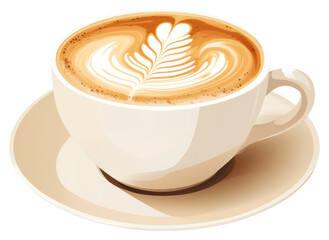 PNG Latte cup coffee drink.