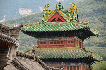 Ornate pavilion at the Shaolin Temple