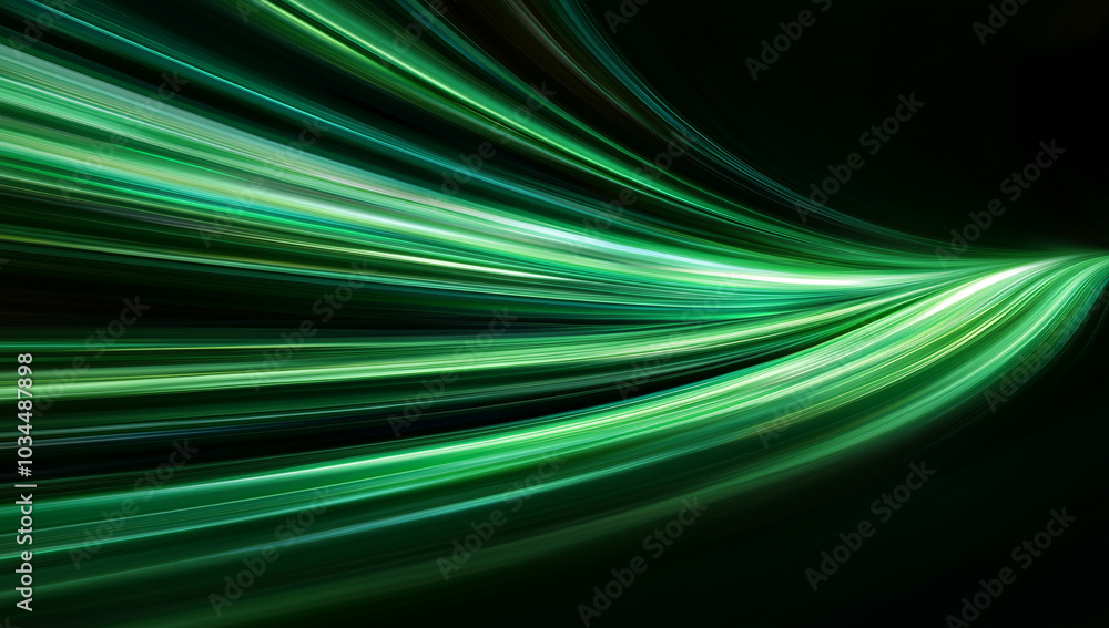 Aufkleber blurred motion with light trails on a black background, creating a sense of speed and energy.