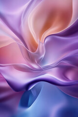 Obraz premium Shapes in pastel pink, blue, purple gently swirl, creating glowing transitions. Smooth flowing forms highlight dynamic visual movement, capturing abstract beauty.