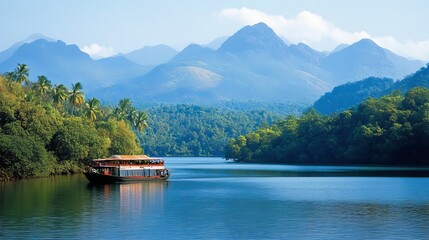 Kerala, showcasing India's captivating beauty with lush landscapes and serene waters