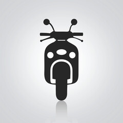 motorcycle icons, vintage motorcycles, unique icons, bike logo with a silver background