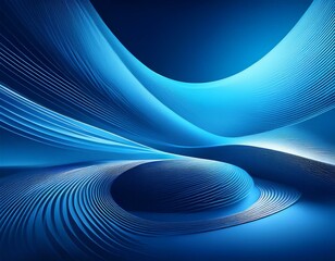 a sleek blue themed banner with gradient lines offering a contemporary and professional look for global technology or business events