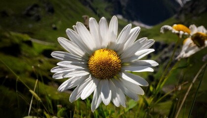 Fototapeta premium isolated daisy of italian alps