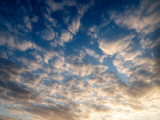 Expressive and dramatic cloudy sky. Background for design and replacement. Moody scene.