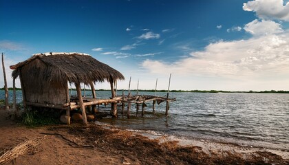 remains of a fisherman s shelter