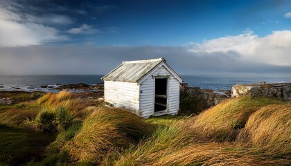 remains of a fisherman s shelter