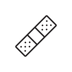 Bandage icon Simple thin outline