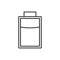 Battery icon Simple thin outline