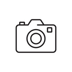 Camera icon Simple thin outline