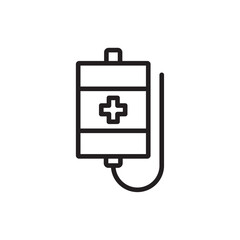 Chemotherapy icon Simple thin outline