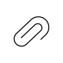Clip icon Simple thin outline