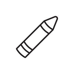 Crayon icon Simple thin outline
