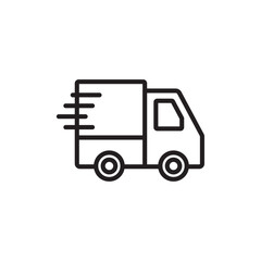 Delivery icon Simple thin outline