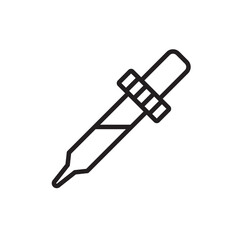 Dropper icon Simple thin outline