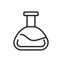 Flask icon Simple thin outline