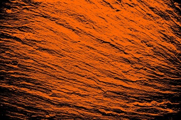 Surface texturée striée avec effet bichromie orange et noir