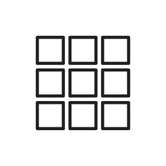 Grid icon Simple thin outline