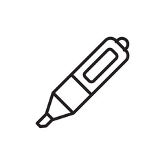 Highlighter icon Simple thin outline