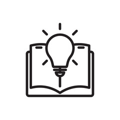 Knowledge icon Simple thin outline