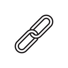 Link icon Simple thin outline