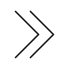 Next arrow icon Simple thin outline