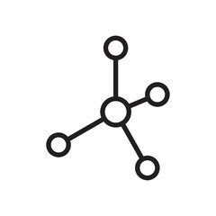 Network icon Simple thin outline
