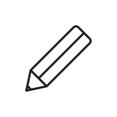 Fototapeta premium Pencil icon Simple thin outline