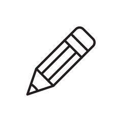 Pencil icon Simple thin outline