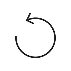 Reset icon Simple thin outline
