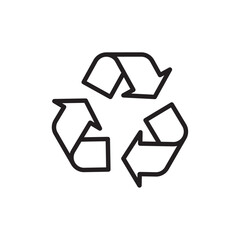 Reuse icon Simple thin outline